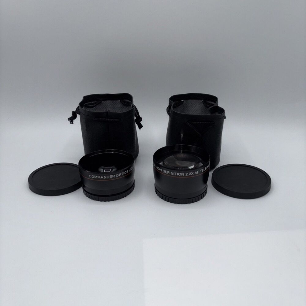 Commander Optics 0.43x HD 58mm Wide Angle Lens + 2.2x HD 58mm Telephoto Lens